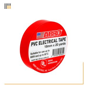 TAIPE ELECTRI ROJO 18MM X 20YDS ABRO