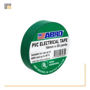 TAIPE ELECTRI VERDE 18MM X 20YDS ABRO